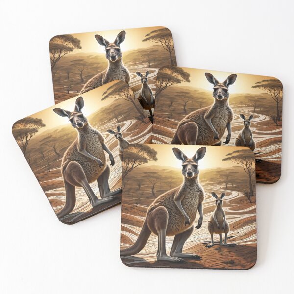 Item preview, Kangaroo Kings Of The Outback designed and sold by Paw's Arts.