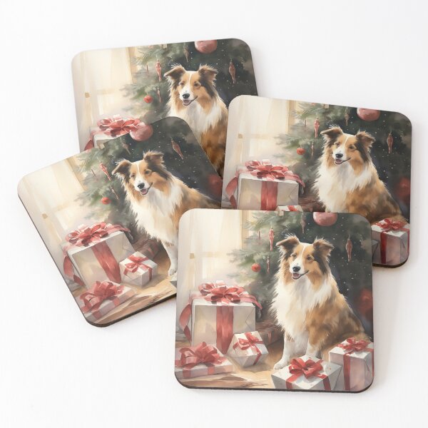 Item preview, Collie de Navidad designed and sold by Samuelsboro.