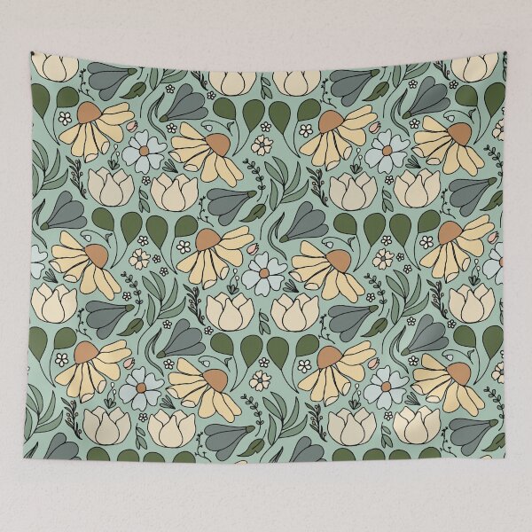 Item preview, Cool Mountain Flowers designed and sold by marindigo.