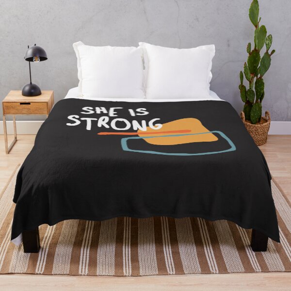 Item preview, She is Strong - Empowering Christian Quote designed and sold by cidolopez.