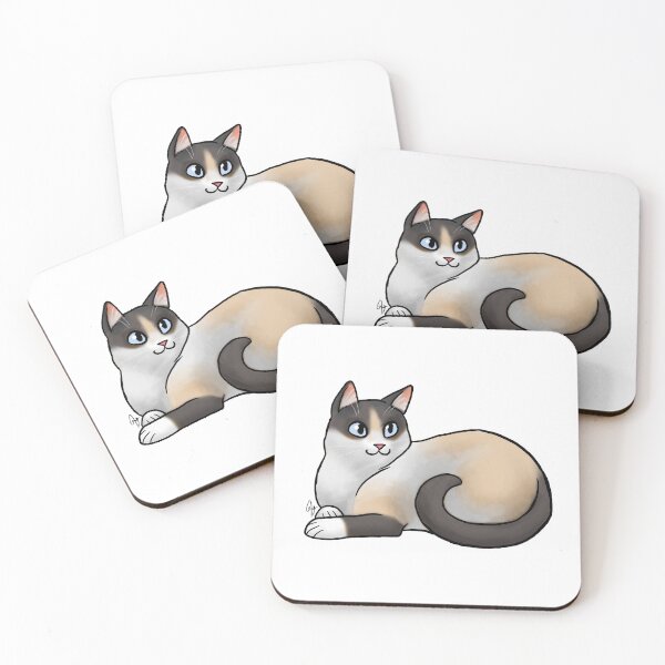 Item preview, Cat - Snowshoe Cat - Blue designed and sold by Jennifer Stolzer.