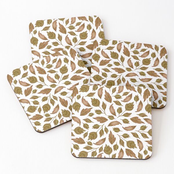 Item preview, Watercolor Dahlia Leaves Pattern (Brown) designed and sold by andrebalest.art.