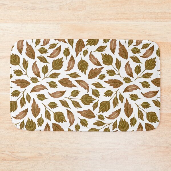 Item preview, Watercolor Dahlia Leaves Pattern (Brown) designed and sold by andrebalest.art.