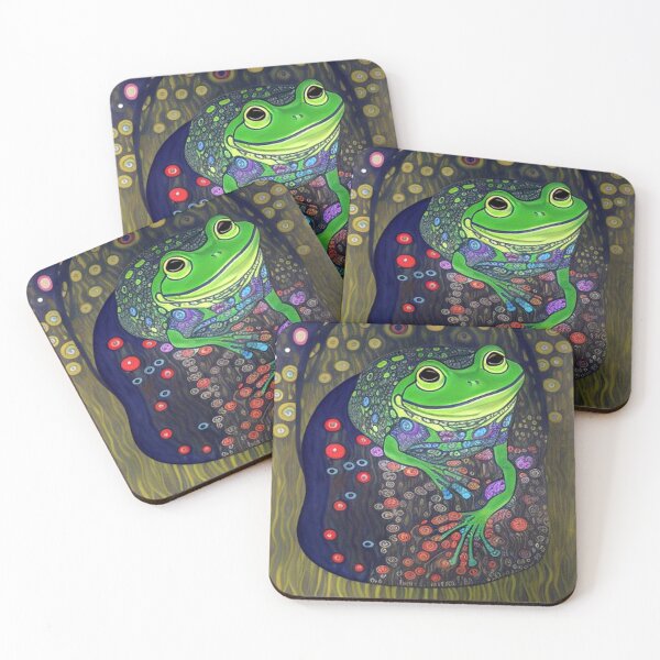 Item preview, Abstract Frog On Lili Pond designed and sold by TheDarkWardrobe.