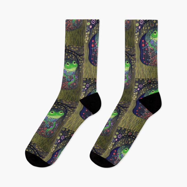 Item preview, Abstract Frog On Lili Pond designed and sold by TheDarkWardrobe.