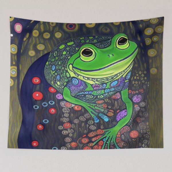 Item preview, Abstract Frog On Lili Pond designed and sold by TheDarkWardrobe.