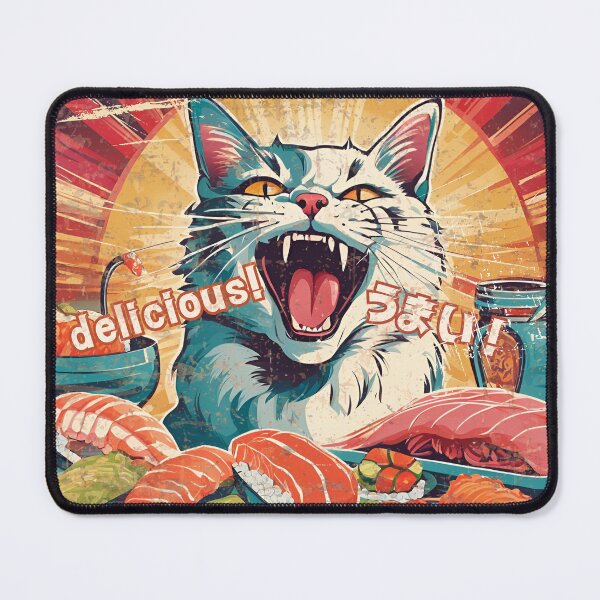 Item preview, Sushi is delicious! Street cat version 2 designed and sold by siamnekochan.