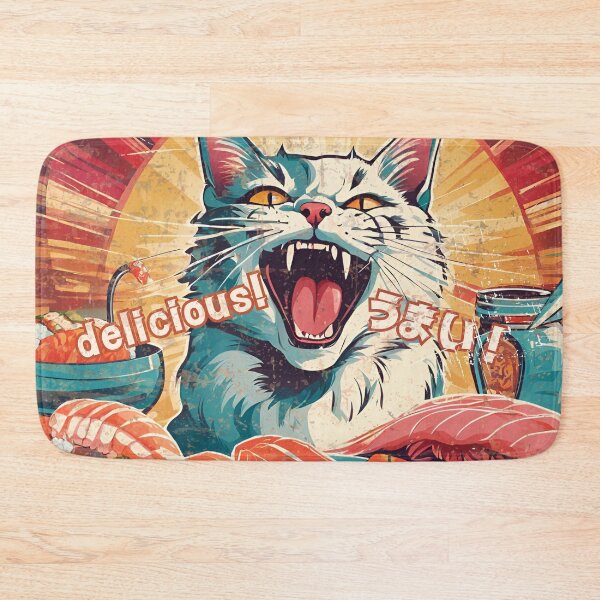 Item preview, Sushi is delicious! Street cat version 2 designed and sold by siamnekochan.