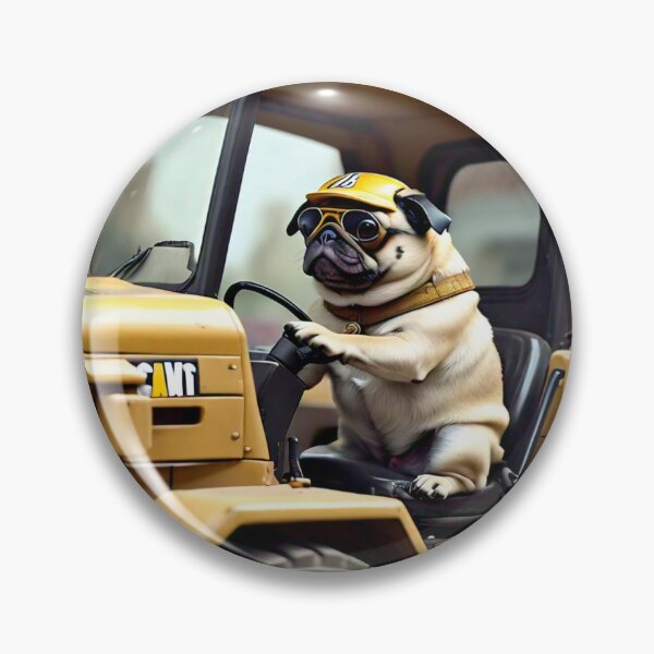 Artikelvorschau, Mops Raupenfahrer entworfen und verkauft von pug-maniac.