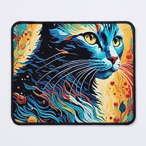 Item preview, Whimsical Cat Art - Dark Fantasy and Cats - Cat lover Room Decor designed and sold by Wiss2Arts.