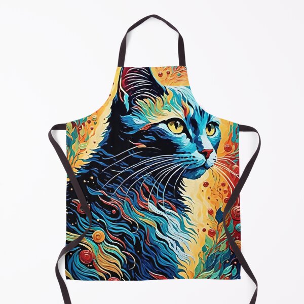Item preview, Whimsical Cat Art - Dark Fantasy and Cats - Cat lover Room Decor designed and sold by Wiss2Arts.