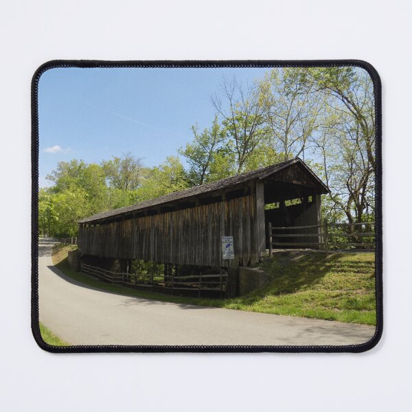 Item preview, State Line Bebb Park Covered Bridge 35-09-02 designed and sold by gotucoveredart.