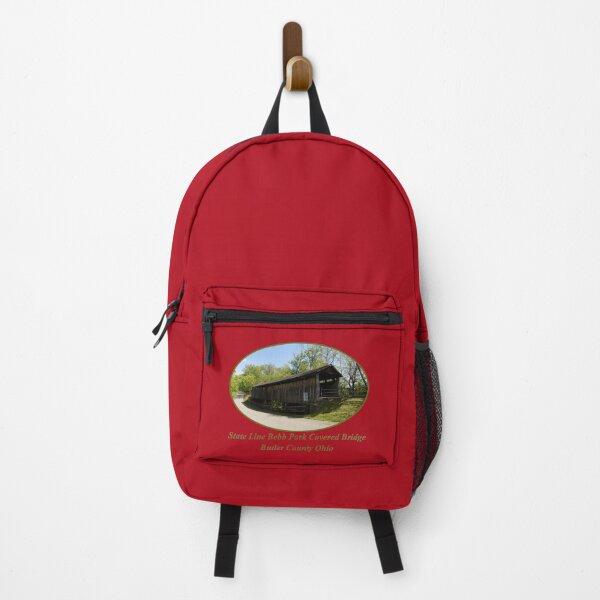 Item preview, State Line Bebb Park Covered Bridge 35-09-02 designed and sold by gotucoveredart.
