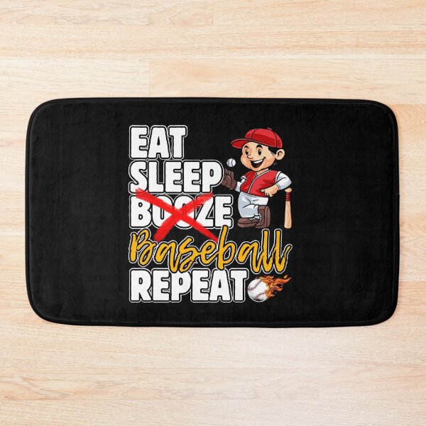 Item preview, EAT SLEEP BOOZE BASEBALL REPEAT designed and sold by KEF Custom.