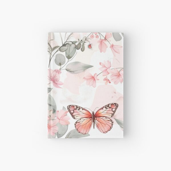 Item preview, Blush Pink Floral with Butterflies – Nature-Inspired Art designed and sold by Anndelight.