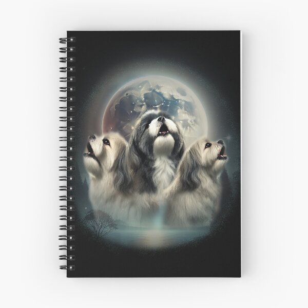 Item preview, 3 Shih Tzu moon - parody of Three Wolf Moon with shih tzus designed and sold by hitechmom.