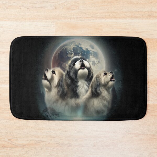 Item preview, 3 Shih Tzu moon - parody of Three Wolf Moon with shih tzus designed and sold by hitechmom.