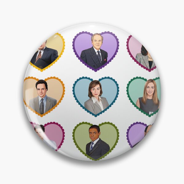 Item preview, The West Wing Cast Love Hearts designed and sold by baranskini.