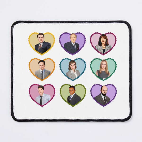Item preview, The West Wing Cast Love Hearts designed and sold by baranskini.