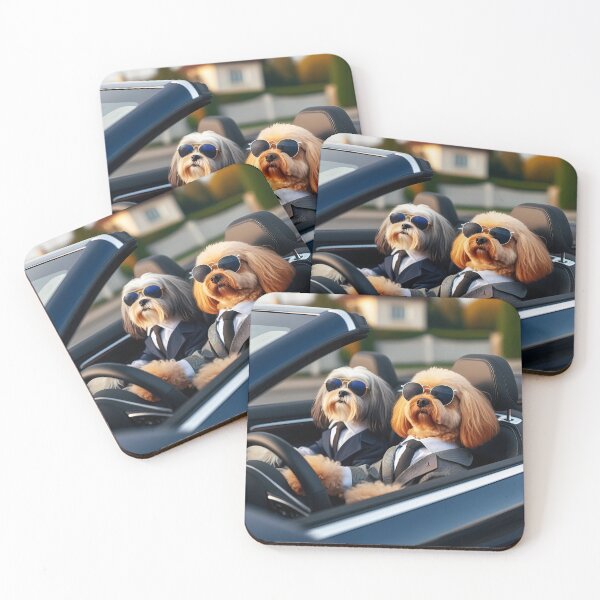 Item preview, Dogs driving a convertable designed and sold by ecupirate99.
