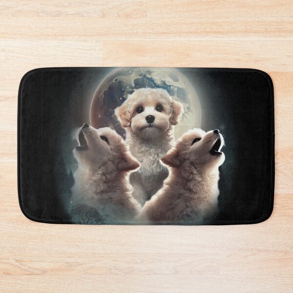 Item preview, 3 Maltipoo Moon - a howlingly funny design - parody of 3 wolf moon with Poodles designed and sold by hitechmom.