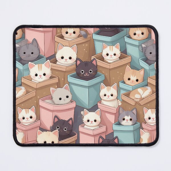 Item preview, Kitten in a box designed and sold by kokaikankosana.