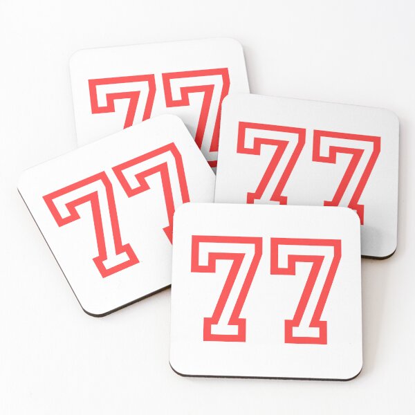 Item preview, The number 77 - red designed and sold by citmgpod.