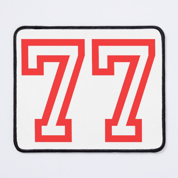 Item preview, The number 77 - red designed and sold by citmgpod.