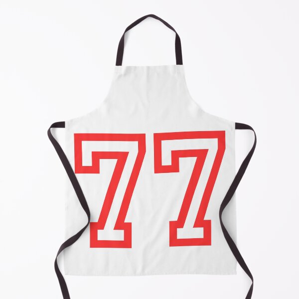 Item preview, The number 77 - red designed and sold by citmgpod.