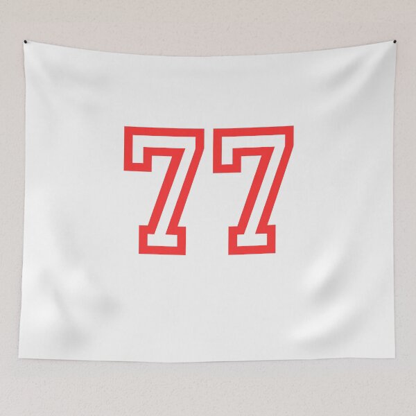 Item preview, The number 77 - red designed and sold by citmgpod.