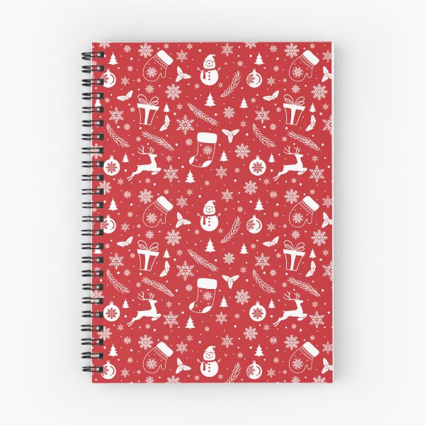Item preview, Christmas Pattern - Snowman, Snowflakes, Reindeers, Gifts - White and Red designed and sold by GDCdesigns.