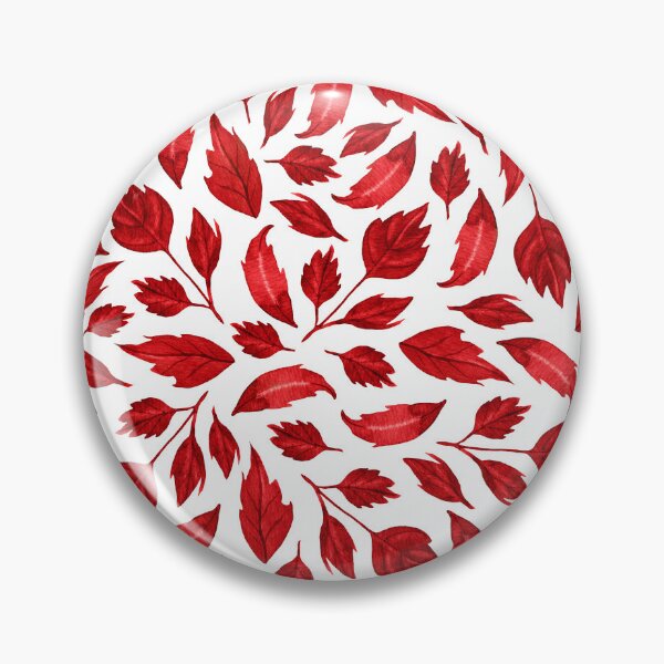 Item preview, Watercolor Dahlia Leaves Pattern (Red) designed and sold by andrebalest.art.