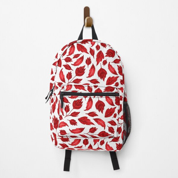 Item preview, Watercolor Dahlia Leaves Pattern (Red) designed and sold by andrebalest.art.