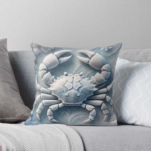 Item preview, Snowy Abstract Crab Cancer Zodiac Sign designed and sold by Sototos® ⭐⭐⭐⭐⭐.