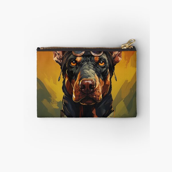 Item preview, Military Doberman Under an Orange Sky designed and sold by Samuelsboro.