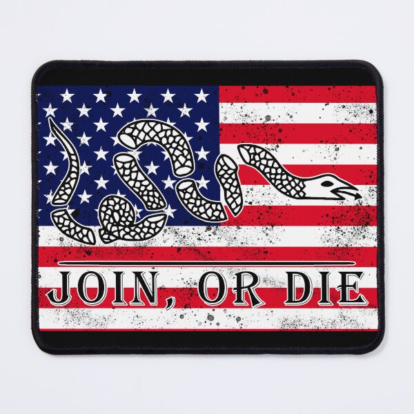 Item preview, Join or Die ( Ben Franklin Cartoon) USA Distressed designed and sold by DarkwingDave.