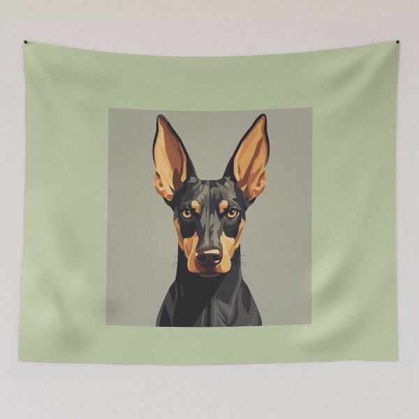 Item preview, Stylized Doberman Portrait designed and sold by Samuelsboro.