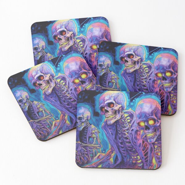 Item preview, Neon ghosts laughing- creepy Halloween October 31 designed and sold by cocomelon168.