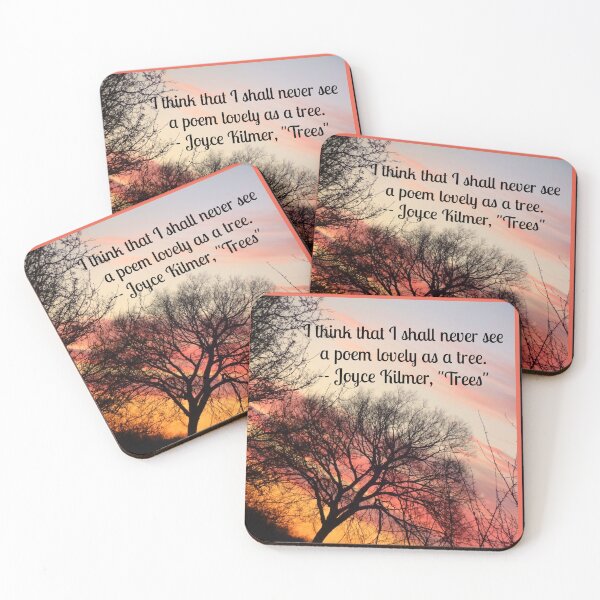 Item preview, "I think that I shall never see a poem lovely as a tree." designed and sold by CarolBeeDesigns.