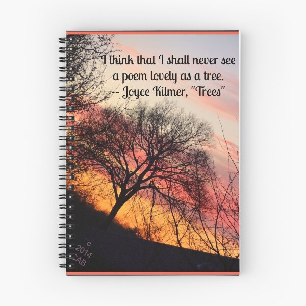 Item preview, "Creo que nunca veré un poema tan hermoso como un árbol". designed and sold by CarolBeeDesigns.