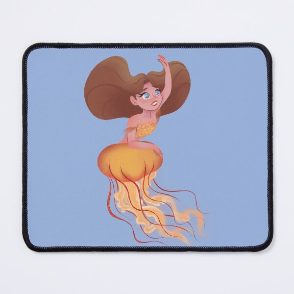 Item preview, Jellyfish Mermaid Cartoon Stylized Aesthetic Illustration designed and sold by Emily Weikle.