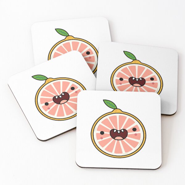 Item preview, Kawaii Grapefruit Slice designed and sold by kawaiilife.