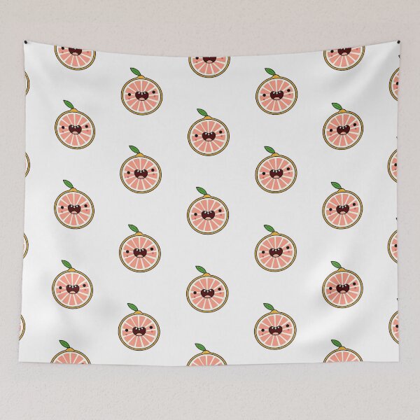 Item preview, Kawaii Grapefruit Slice designed and sold by kawaiilife.