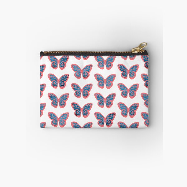 Artikelvorschau, Blauer Polkadot Retro 90er Schmetterling entworfen und verkauft von My-Red-Designs.