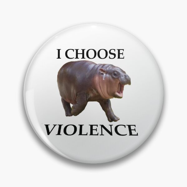 Item preview, moo deng chooses violence  designed and sold by is4bxlle.