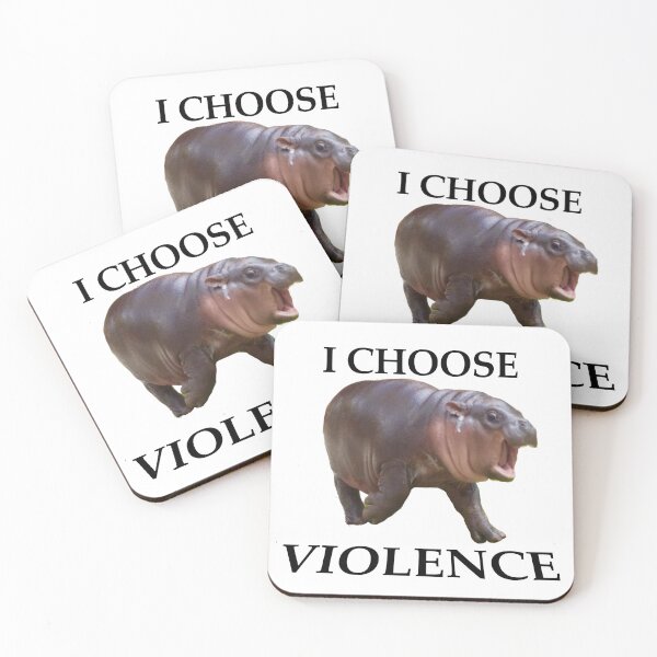 Item preview, moo deng chooses violence  designed and sold by is4bxlle.