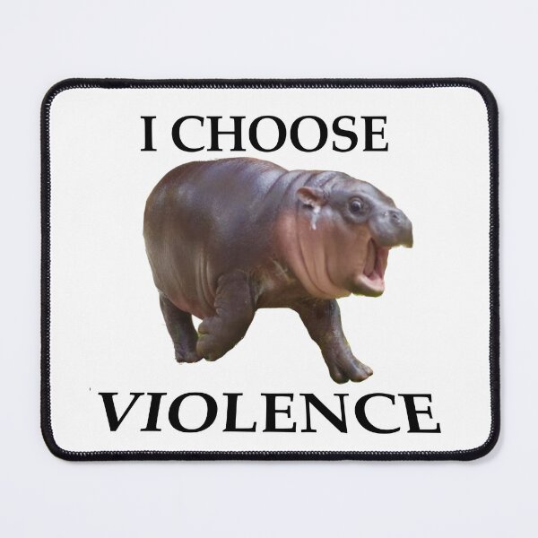 Item preview, moo deng chooses violence  designed and sold by is4bxlle.