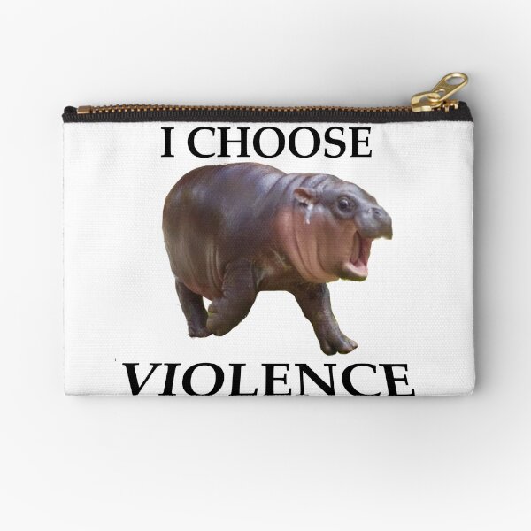 Item preview, moo deng chooses violence  designed and sold by is4bxlle.