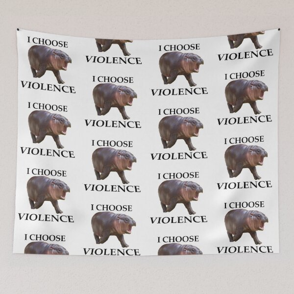 Item preview, moo deng chooses violence  designed and sold by is4bxlle.
