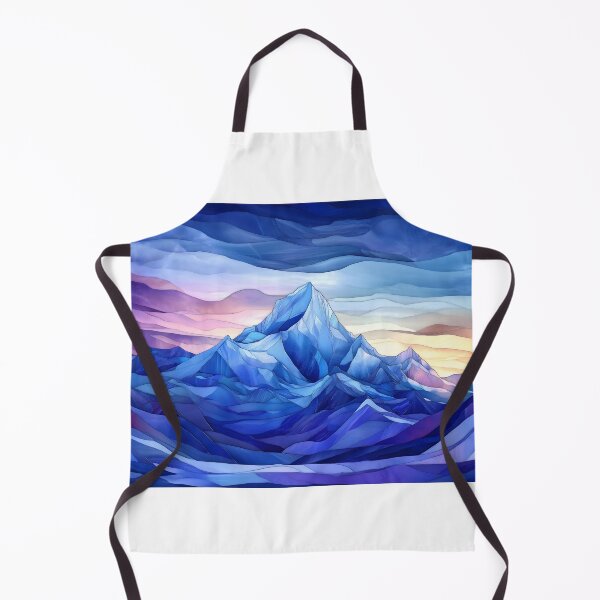 Item preview, Stained Glass of Majestic Mountain Sunrise designed and sold by Cozirlax.